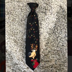 Christmas clip-on tie